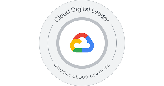 Google Cloud Digital Leader certification badge