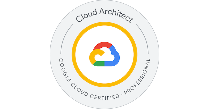 Google Cloud Professional Cloud Architect certification badge